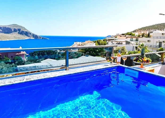 2 Bedroom With Private Pool Apartment Kalkan